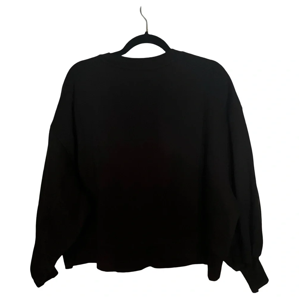 Zenana Outfitters Black Sweater with Gold Design   NWOT - Picture 2 of 7